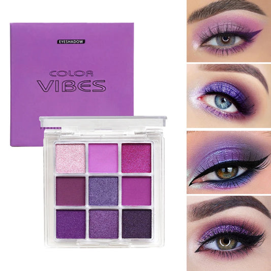 9-Color Glitter Eyeshadow Palette – Because a Boss Diva Deserves Options!