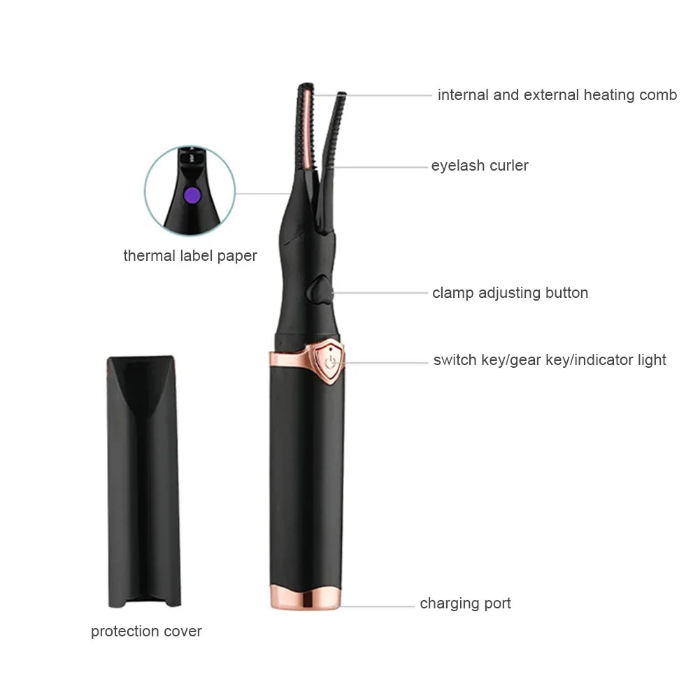 GUJHUI Portable Heated Eyelash Curler